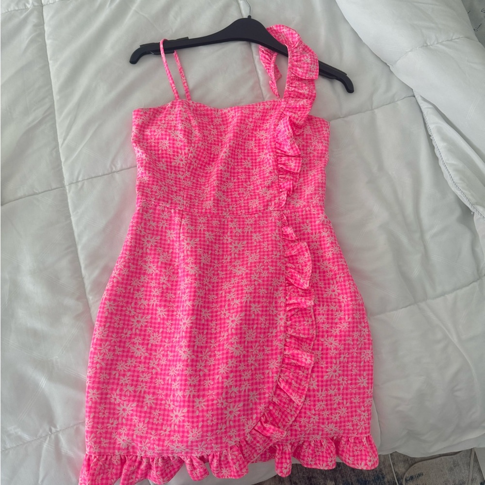 Lilly Pulitzer Pink Ruffle Jumpsuit